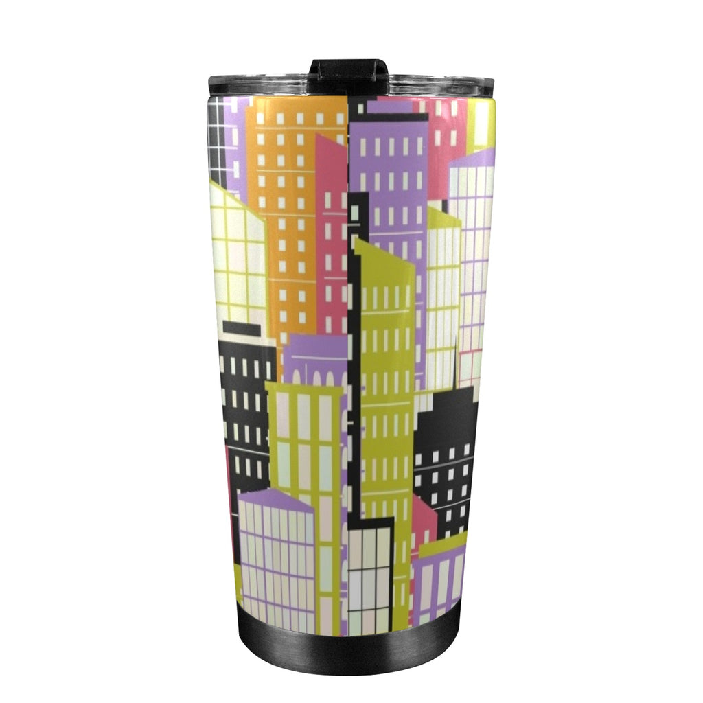 City Scape - 20oz Mobile Tumbler with Lid (Black Lock)