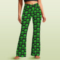 Aliens High Waist Crossover Tummy Control Flare Leggings 5XL High Waist Flare Leggings Printed Offshore Sci Fi