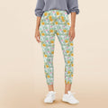 Tropical Flowers And Leaves Women's High Waist Pockets Yoga Leggings 5XL Women's High Waist Pockets Yoga Leggings Plants Printed Offshore
