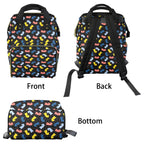 Colourful Chess Multi-Function Backpack, Nappy / Diaper Bag Multi-function Backpack, Nappy / Diaper Bag Chess Games Printed Offshore