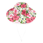Hibiscus Wide Brim Bucket Hat Wide Brim Bucket Hat Plants Printed Offshore