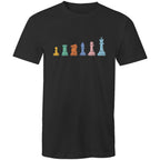 Chess - Mens T-Shirt Black Mens T-shirt Chess Games Printed In Australia