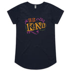 Be Kind - Womens Scoop Neck T-Shirt Navy Womens Scoop Neck T-shirt Kindness Printed In Australia