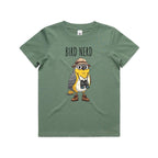 Bird Nerd 2 Kid's AS Colour T-shirt Sage Kids Youth T-shirt animal Birds Printed In Australia
