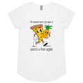 Pineapple Pizza - Womens Scoop Neck T-Shirt White Womens Scoop Neck T-shirt Food Printed In Australia