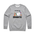 Dramatic Unicorn Goose AS Colour Stencil Crew Sweatshirt Unisex Grey Marle Sweatshirt animal Printed In Australia