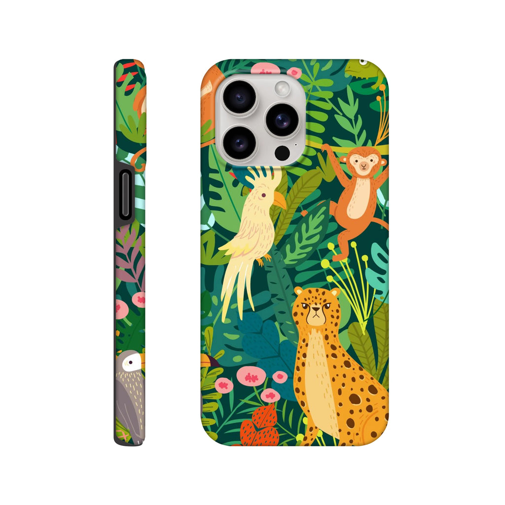 Tropical Jungle Animals - Apple iPhone Tough case iPhone 15 Pro Max iPhone Tough Case animal Globally Fulfilled