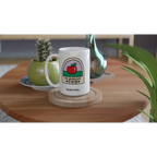 Personalise - We Appreciate You, Teacher, Apple - White 15oz Ceramic Mug Personalised 15oz Mug customise Globally Fulfilled personalise Teacher