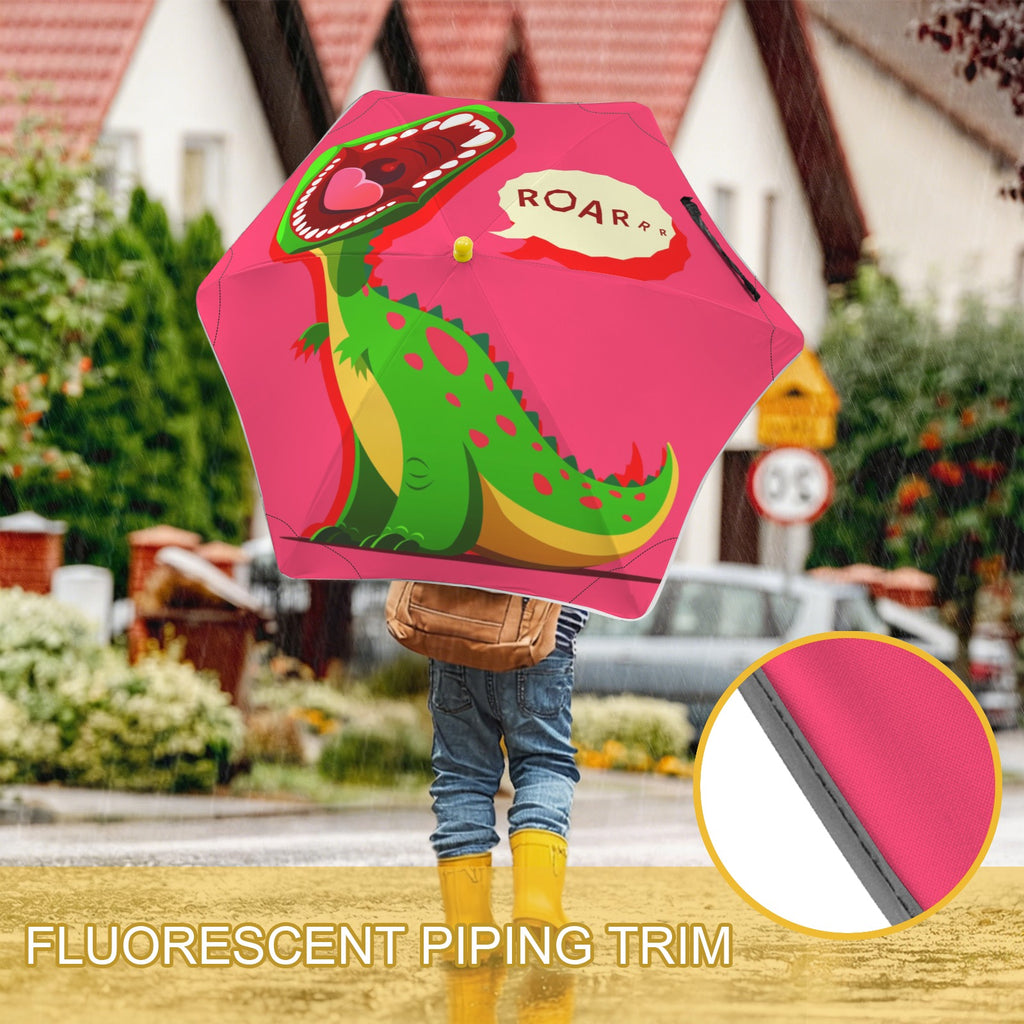 Dinosaur Roar Kids Safe Round Corner Umbrella Kids Safe Round Corner Umbrella animal Printed Offshore