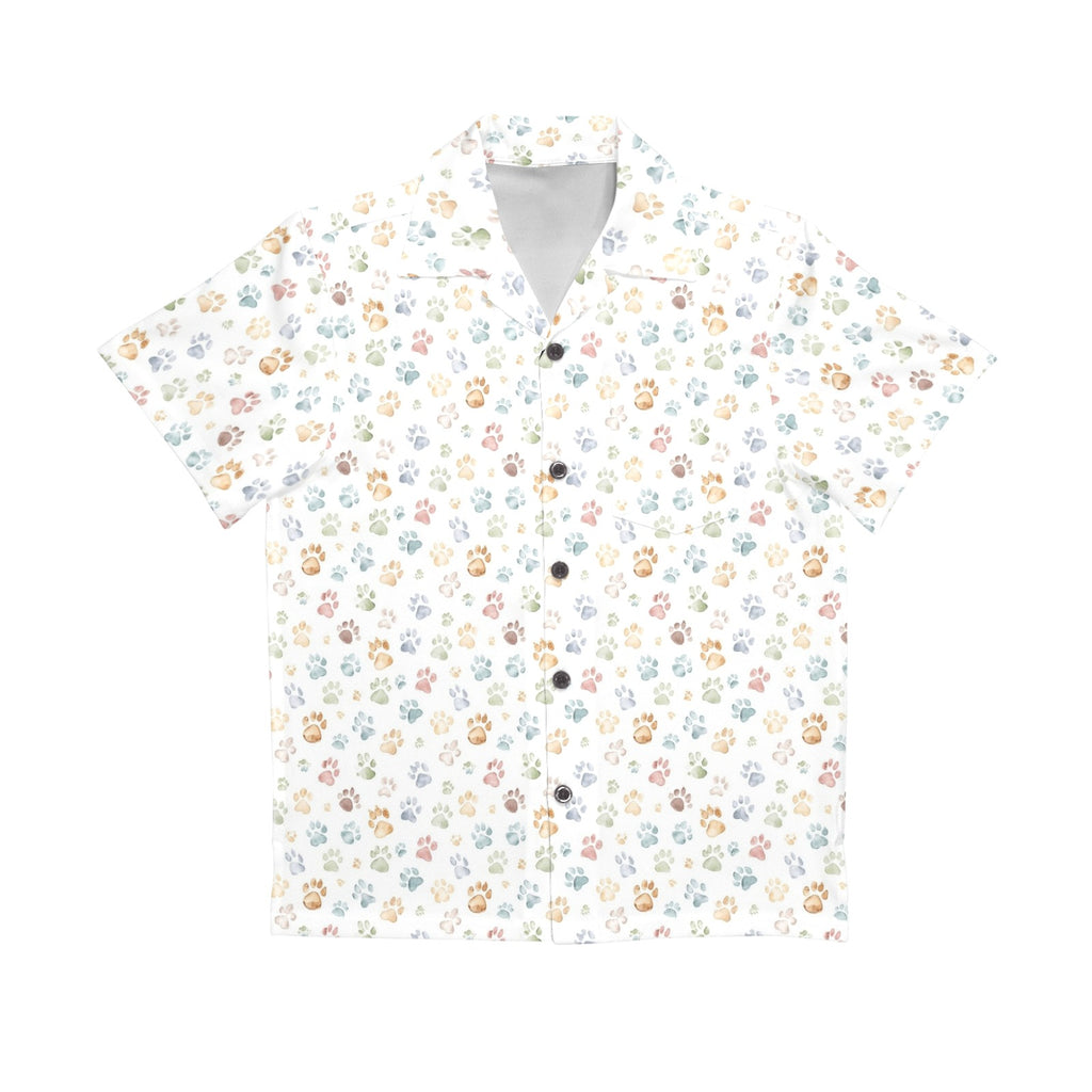 Paw Print Senior Kids Hawaiian Shirt