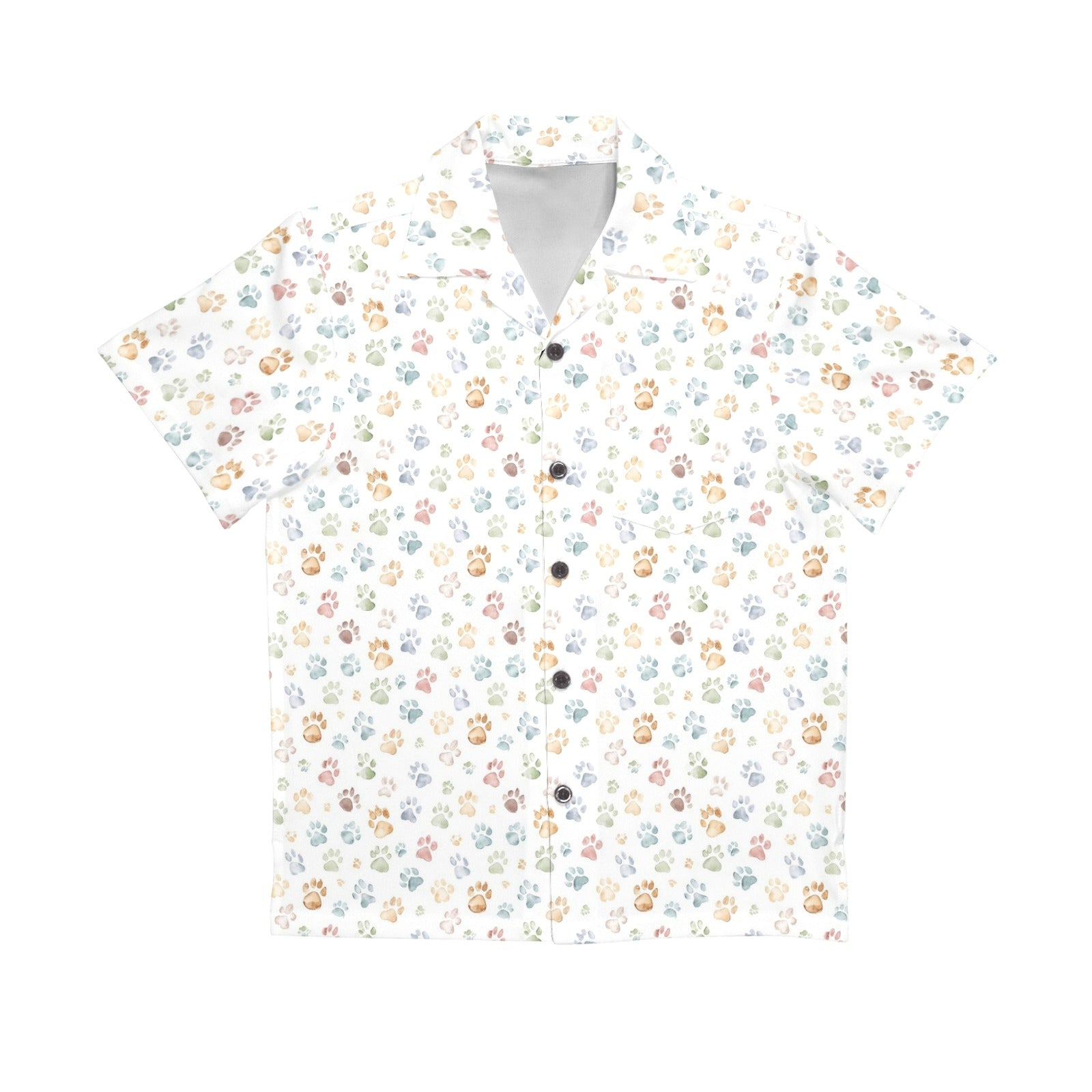Paw Print Senior Kids Hawaiian Shirt