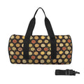 Round Pizzas On Black Duffle Bag one size Duffle Bag Printed Offshore