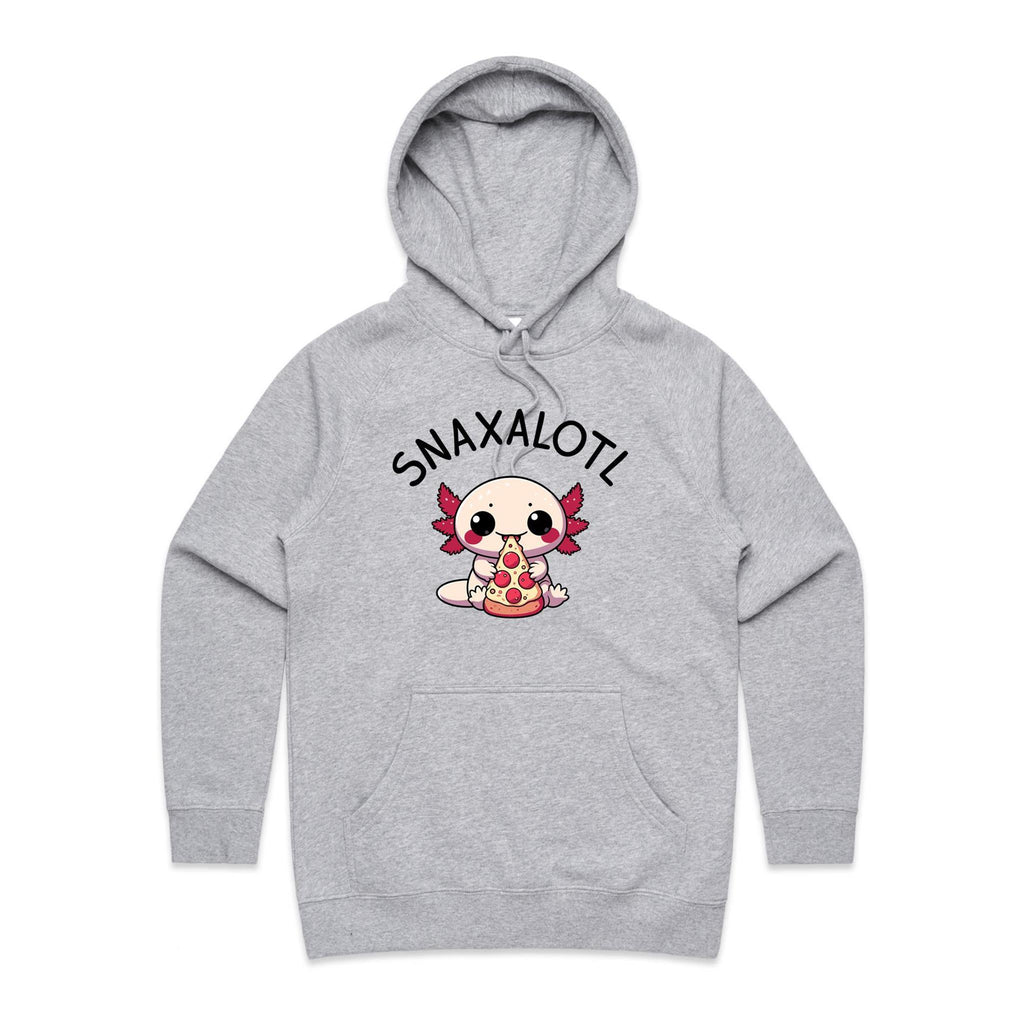 Snaxalotl, Axolotl Pizza - Womens Hoodie