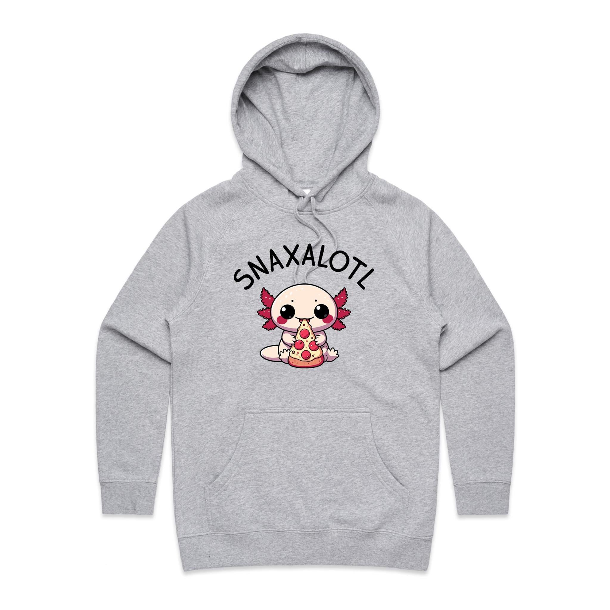 Snaxalotl, Axolotl Pizza - Womens Hoodie