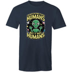Alien, I'm Not Saying It Was Humans - Mens T-Shirt Navy Mens T-shirt Printed In Australia Sci Fi