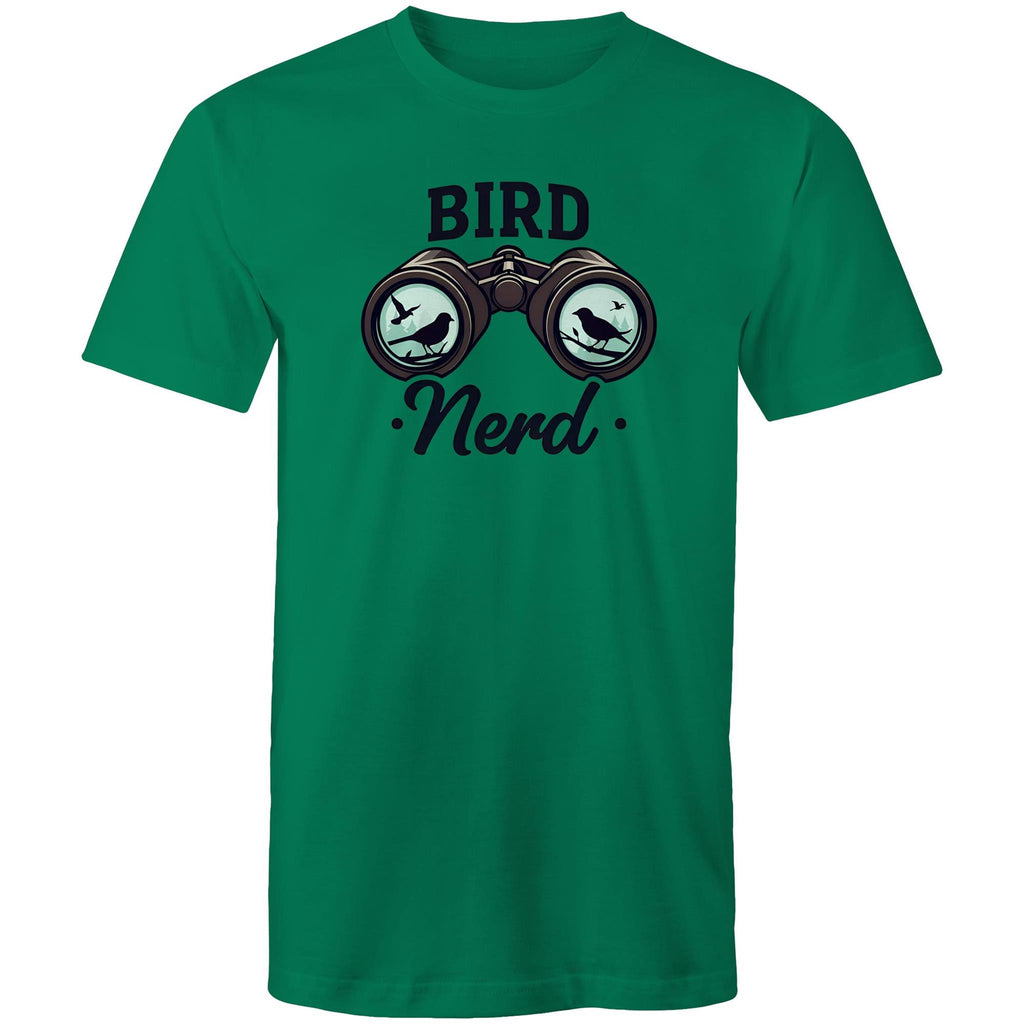 Bird Nerd - Mens T-Shirt Kelly Green Mens T-shirt animal Printed In Australia