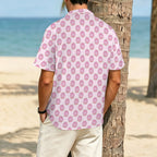 Cat Doughnuts Men's Crinkle Hawaiian Shirt
