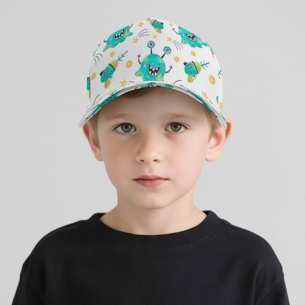 Happy Aliens Kids Baseball Cap Kids Baseball Hat Printed Offshore Sci Fi