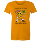 Pineapple Pizza - Womens T-shirt Orange Womens T-shirt Food Printed In Australia