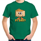 Pi Day - Kids Youth T-Shirt Kelly Green Kids Youth T-shirt Maths Printed In Australia
