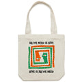 All We Need Is Love - Canvas Tote Bag Default Title Tote Bag Printed In Australia