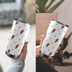 Red Lightning - 20oz Mobile Tumbler with Lid (Black Lock) 20oz Travel Mug comic Printed Offshore