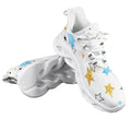 Stars In Blue And Gold Men's Twisted Sole Sneakers