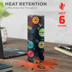 Retro Vinyl Records 2 - 20oz Tall Skinny Tumbler with Lid and Straw