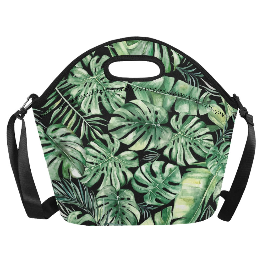 Jungle Leaves - Neoprene Lunch Bag/Large (Model 1669) Neoprene Lunch Bag Plants Printed Offshore