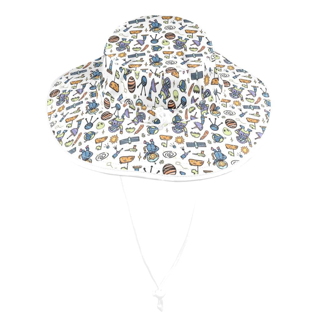All About Space Wide Brim Bucket Hat Wide Brim Bucket Hat Printed Offshore Space