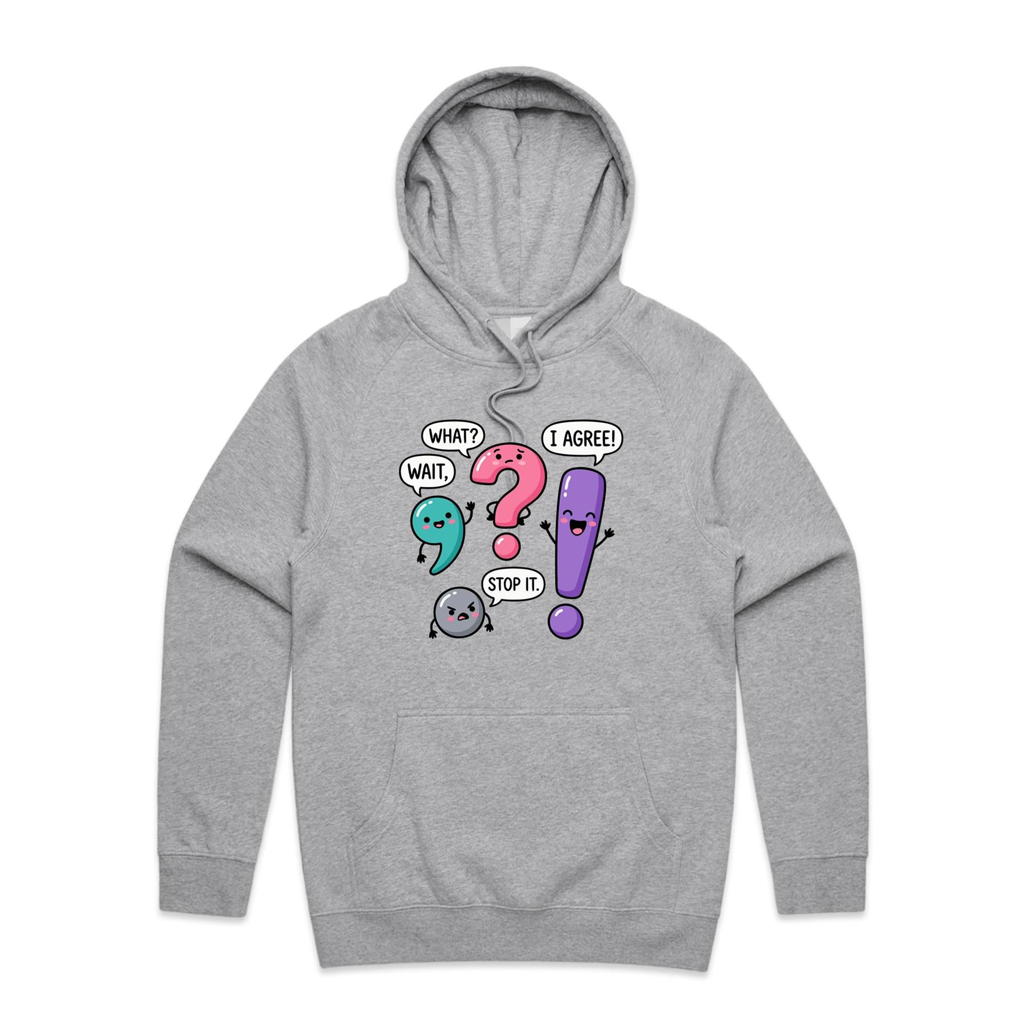 Funny Punctuation Men's AS Colour Hoodie