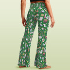 Science Love High Waist Crossover Tummy Control Flare Leggings High Waist Flare Leggings Printed Offshore Science