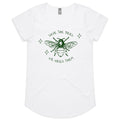 Save The Bees - Womens Scoop Neck T-Shirt White Womens Scoop Neck T-shirt Environment Printed In Australia
