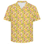 Tropical Fruit Drink Men's Crinkle Hawaiian Shirt
