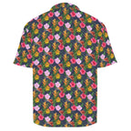 Tropical Floral Men's Crinkle Hawaiian Shirt