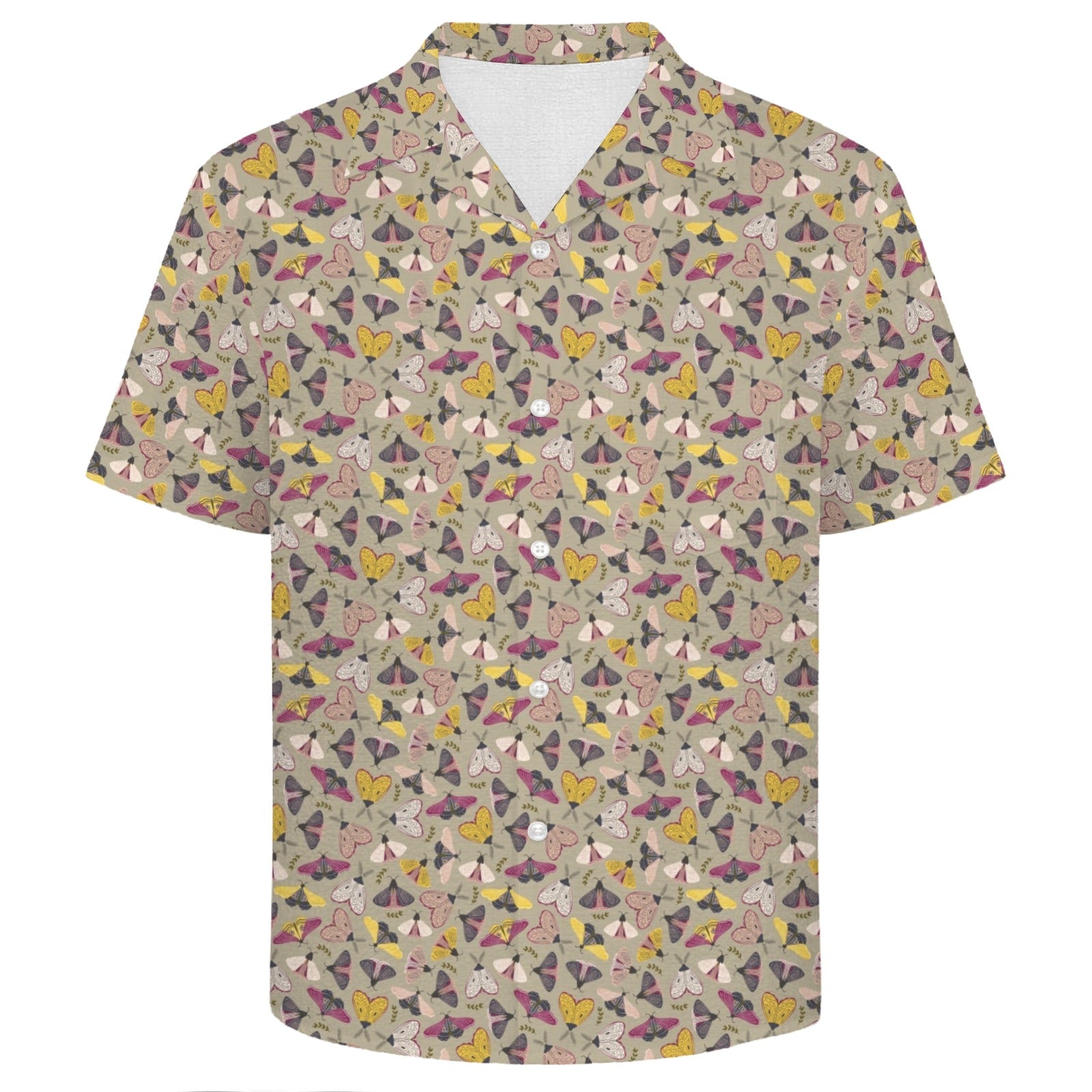 Pretty Moths Men's Crinkle Hawaiian Shirt