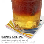 Cup Of Sunshine - Ceramic Coasters (Square) Ceramic Coasters Printed Offshore