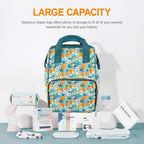 Pineapple Coconut Multi-Function Backpack, Nappy / Diaper Bag Multi-function Backpack, Nappy / Diaper Bag Food Printed Offshore
