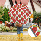 Strawberry Characters Kids Safe Round Corner Umbrella Kids Safe Round Corner Umbrella Food Printed Offshore