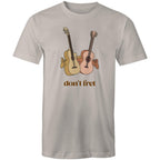 Don't Fret, Guitars - Mens T-Shirt Light Grey Mens T-shirt Music Printed In Australia