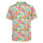 Bright Painted Tropical Kids Cotton Short Sleeve Shirt