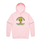 The Plant Life, Vegan - Mens Hoodie Pink Mens Hoodie Printed In Australia