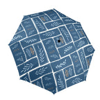 Leaf Tiles - Semi-Automatic Foldable Umbrella (Model U12) One Size Semi-Automatic Foldable Umbrella (U12)