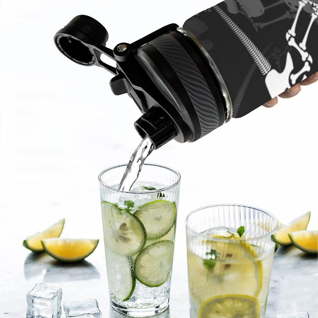 Dinosaur Skeleton - Insulated Water Bottle with Dual-Use Lid (18oz) Insulated Water Bottle with Dual-Use Lid (18oz) Printed Offshore