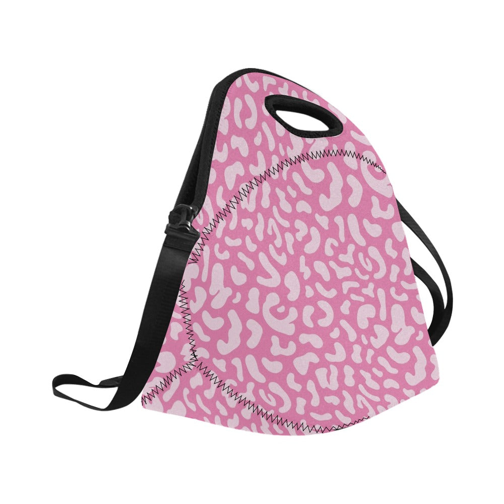 Pink Leopard - Neoprene Lunch Bag Neoprene Lunch Bag Printed Offshore