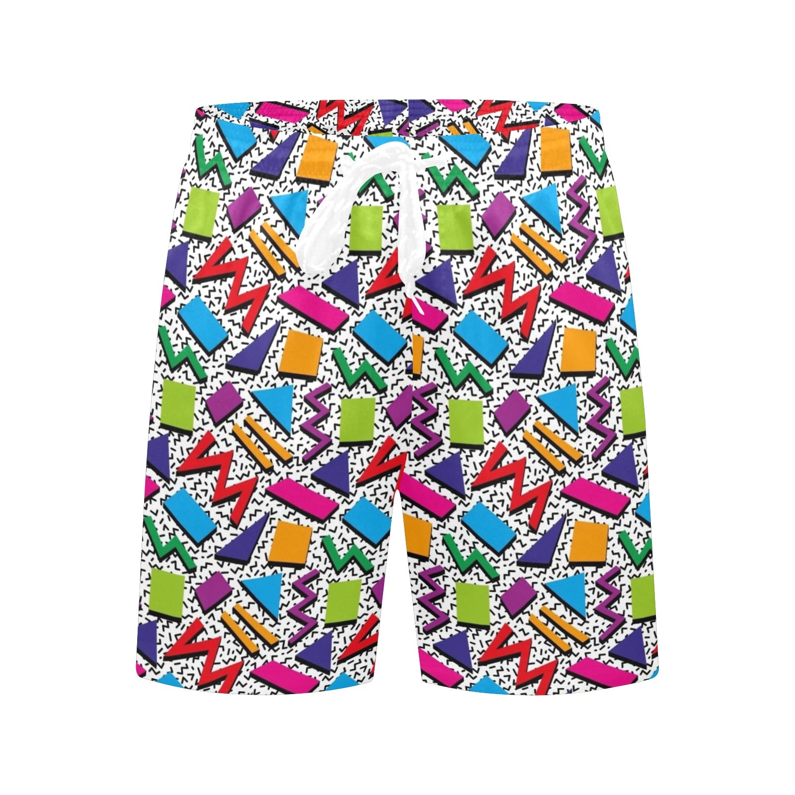 Graphic 80's Men's Mid-Length Beach Shorts Men's Mid-Length Beach Shorts Printed Offshore Retro
