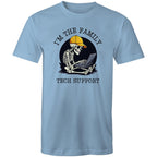 I'm The Family Tech Support - Mens T-Shirt Carolina Blue Mens T-shirt Printed In Australia Tech