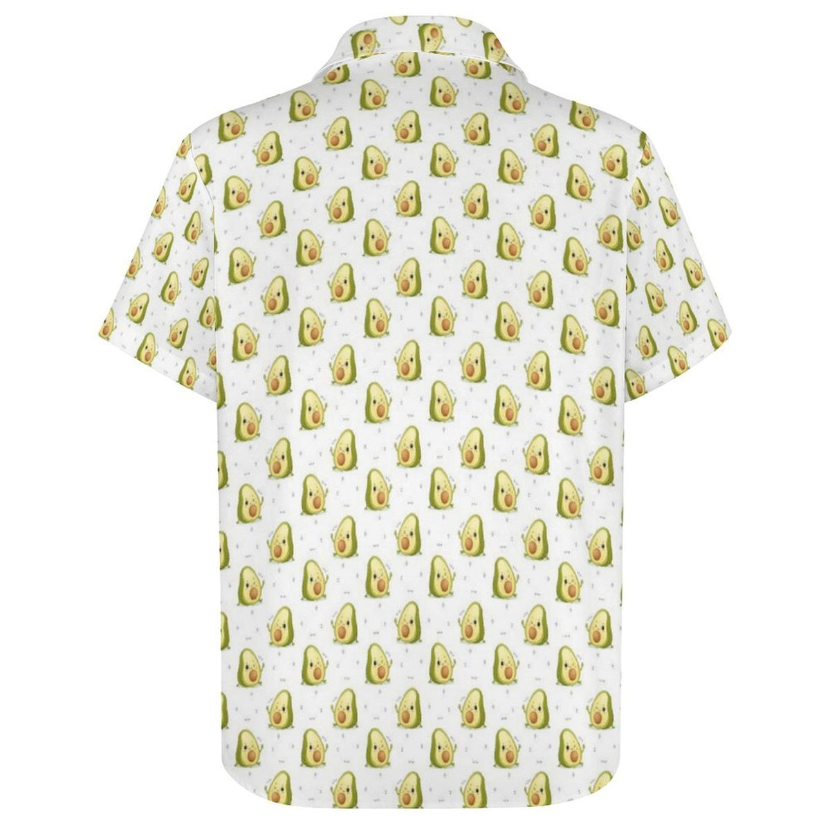 Winking Avocados Women's Collared Pocketless Short Sleeve Shirt