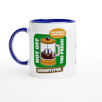 Personalised - Brewtiful, Espresso Yourself - White 11oz Ceramic Mug with Colour Inside Ceramic Blue Personalised 11oz Mug Coffee customise Globally Fulfilled personalise