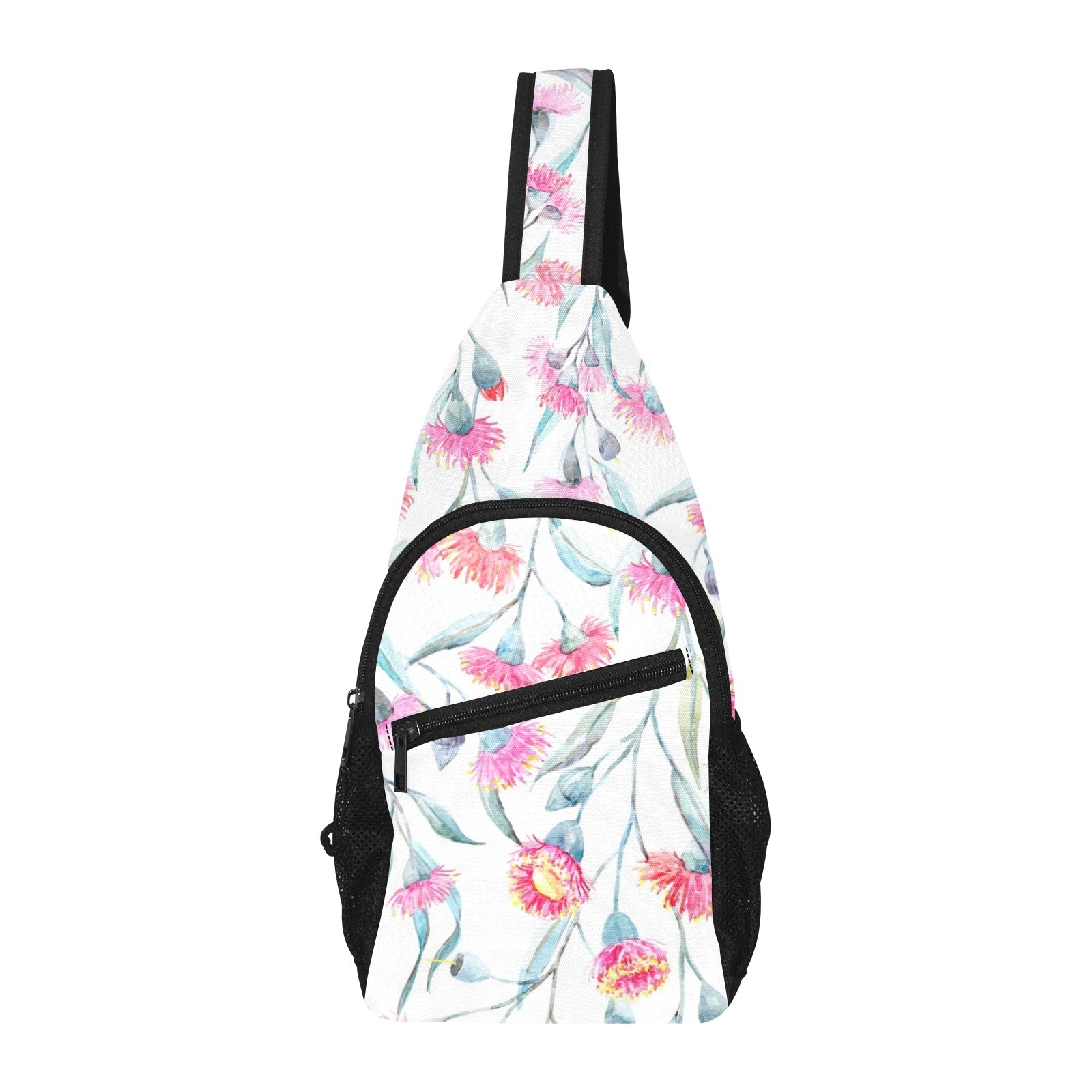 Pink Eucalyptus Flowers - Chest Bag